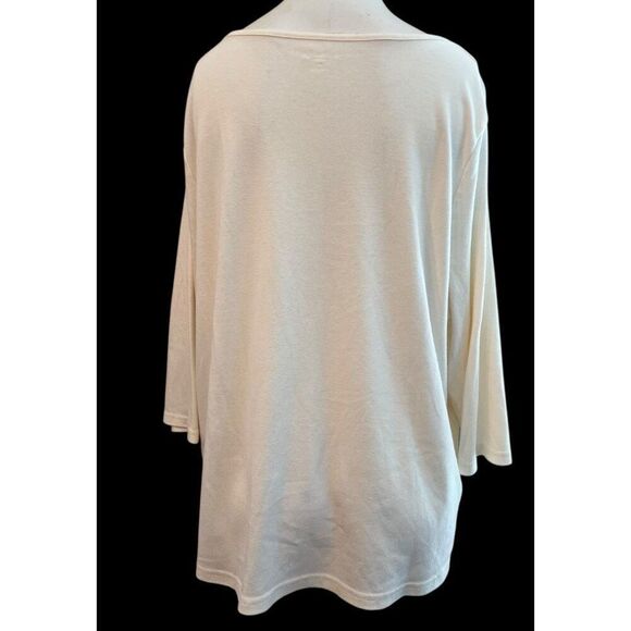 Breckenridge Womens 3X Embroidered Top Ladybugs Sequin Flowers Pullover Blouse - Picture 4 of 6